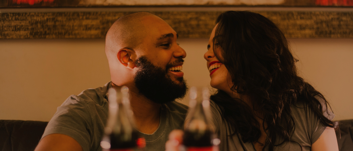 New year, new you, new relationship - a couple laughing